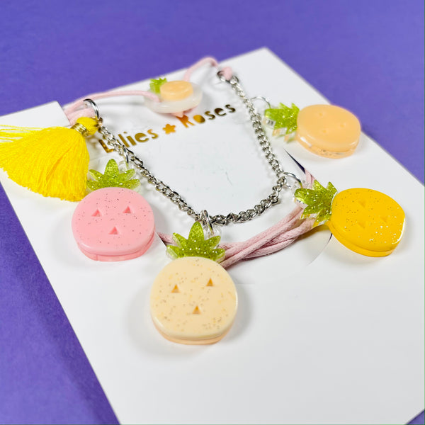 Multi Pineapple Necklace