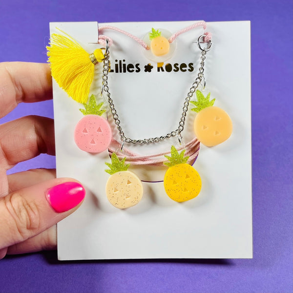 Multi Pineapple Necklace